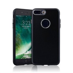 iPhone 8 / 7 Metallic Style Slim Hybrid Case (Black)